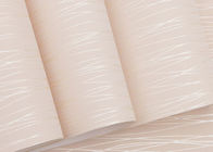Streifen grau und weiße rosa moderne entfernbare Tapeten-Inneneinrichtung umweltfreundlich