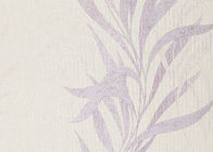 Asiatische Art prägeartige weiße Tapete, wasserdichte Blatt-Muster-Tapete