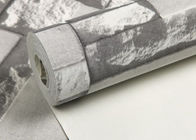 Moderne waschbare Vinylküchen-Tapete mit weißem Muster des Stein-3D, Rolle 0.53*10m/