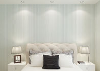 Einfache Mode-graue moderne gestreifte Tapete, moderne selbstklebende Tapete für Hotelzimmer