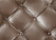 Luxuriöse Wohnzimmer-Tapeten-Brown-Farbe mit Muster des Leder-3D, 0.53*10M Größe