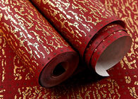 Rote Plaids, welche die zeitgenössischen Wandverkleidungen nach Hause verzieren Tapete bronzieren