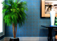 Blau des oberen Bereichs, das nichtgewebte moderne entfernbare Papiertapete für Wohnzimmer bronziert