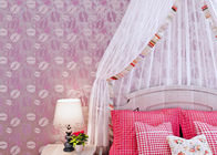 Bettwäsche-Raum-purpurrote moderne entfernbare Tapete für Schlafzimmer-Wände, feuchtigkeitsfest