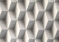 Graues Colro 3D steuern die entfernbare Tapete, geometrische moderne Tapete des Effekt-3D automatisch an