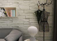 Ziegelstein-Effekt-Tapete der grüne Farbe3d für Haushalt, PVC-Ziegelstein-Effekt-Wandverkleidungen