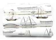 Weißes Boots-Muster-moderne entfernbare Tapete, Luxus nicht gesponnener Wallcovering