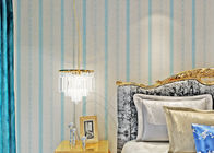 Wohnzimmer-moderne entfernbare Tapeten-blaue Farbe mit natürlichen Betriebsfasern, Rolle 0.53*10m/