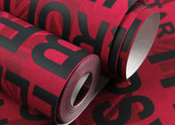 Rote Farbenglische Wort-Haus-Dekorations-moderne entfernbare Tapete