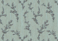Breite grüne Blatt-Muster-Esszimmer-Tapete mit nicht- gesponnenem Papier, erwachsene Art
