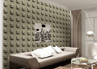 Tapeten-Haus-Dekor der quadratisches Muster-moderner Mode-Art-3d mit prägeartigem Prozess