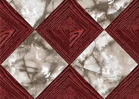 Luxuriöser Hintergrund-entfernbarer wiederverwendbarer Tapeten-Diamant-Marmor und hölzernes Muster