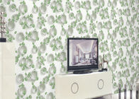Grünpflanzen und rundes Muster 3D prägten Tapeten-Oberflächenbehandlung