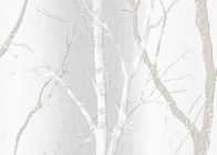 Baum-Druckraum-Dekorations-zeitgenössische gestreifte Tapete mit PVC-Material