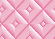 Diamond Pattern Inmitation Leather Asian Inspired Wallpaper Chinese Style Foam Process