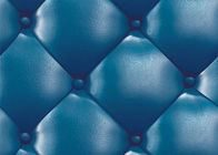 Concise Diamond Printing Inmitation Leather Wall Coverings Moisture Resistant