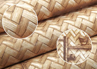 Spinnende Tee-Topf-Muster PVC-Raum-Dekorations-Bambustapete selbstklebend