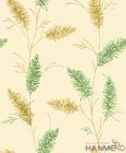 Natürliche Grünpflanze-Muster-Veloursleder-Tapeten-Mode Wallcovering-Verteiler
