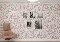Waschbares rotbraunes Blatt-rustikale Blumentapete für Wand-Dekoration