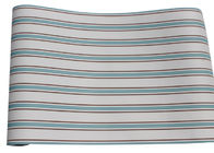 Entfernbare blaue und graue gestreifte Tapeten-nicht gesponnene Wandverkleidung 0.53*10M