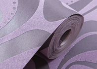 Moderne Wandverkleidung, purpurrote geometrische entfernbare Tapete für Bettwäsche-Raum