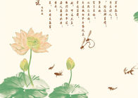 Chinesische Art-Lotus-Tiermuster-zeitgenössische Wandverkleidung für Raum-/Restaurant-Dekoration