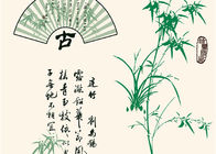 Chinesische alte Poesie-und Bambus-Muster-moderne entfernbare Tapete, 0.53*10M